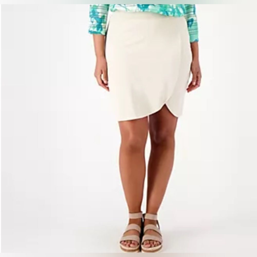 Belle by Kim Gravel Triple Luxe Knit Tulip Hem Skort 24 NIP/NWOT